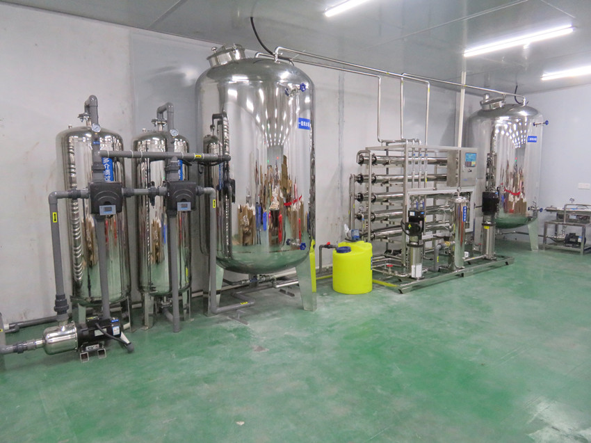 兩級(jí)反滲透水處理設(shè)備,2噸/小時(shí)二級(jí)反滲透純化水設(shè)備